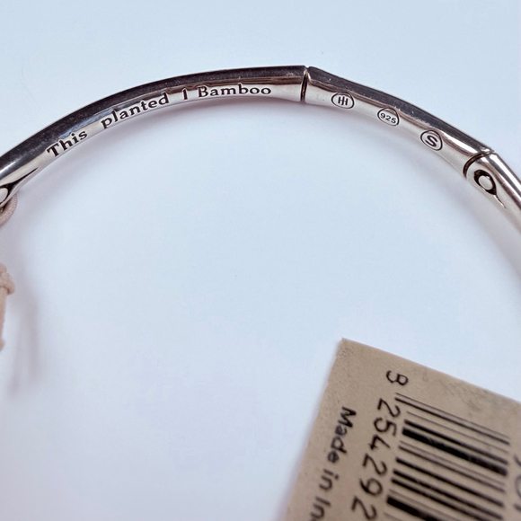 John Hardy Bamboo Slim Bangle Sterling Silver 925 Bracelet Brand New w/ Tag - Picture 3 of 9